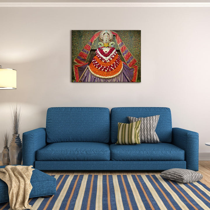 Lord Khatu Shyam ji Canvas Painting frame for home and office (24in x 18inch).