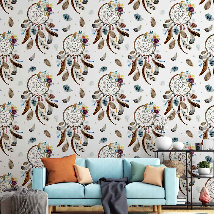 Luxury Dreamcatcher Watercolor wallpaper for the living room Wall Decoration
