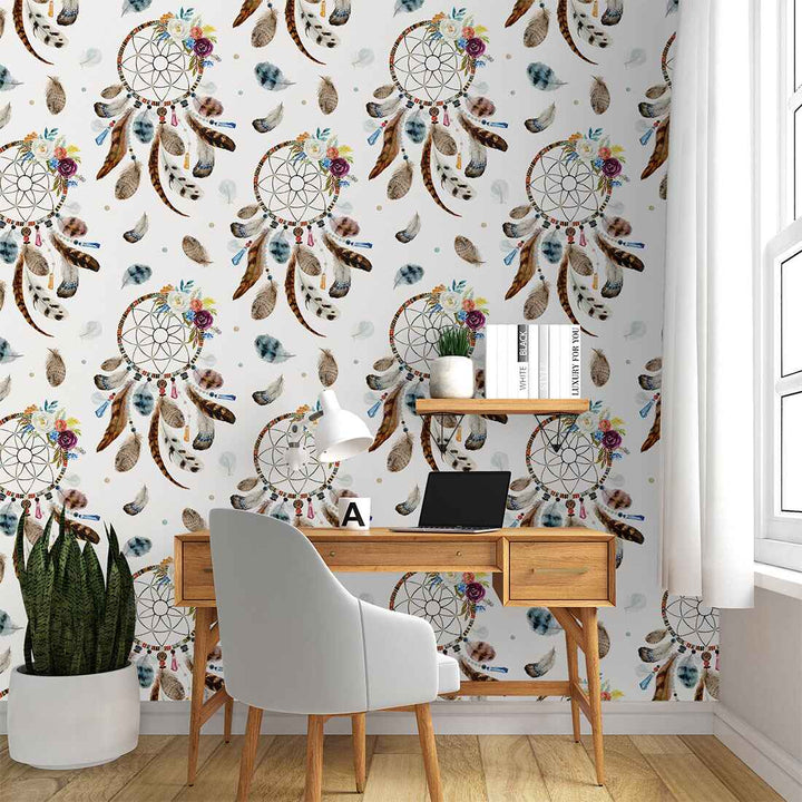 Luxury Dreamcatcher Watercolor wallpaper for the living room Wall Decoration