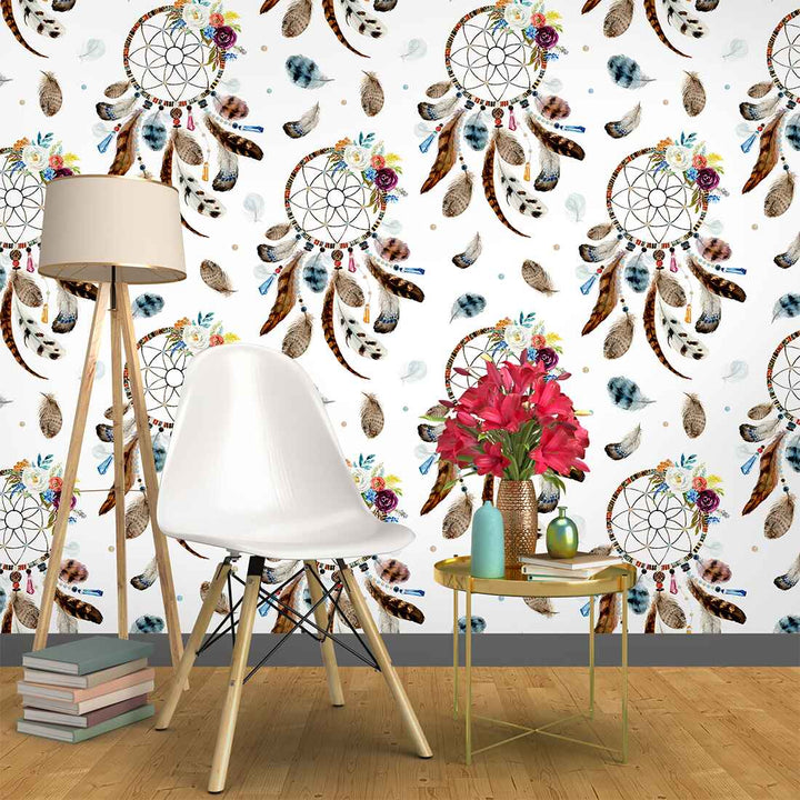Luxury Dreamcatcher Watercolor wallpaper for the living room Wall Decoration