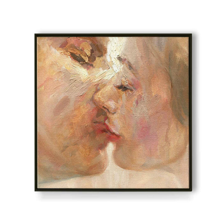 Luxury Floating Frame Love Canvas Painting Wall Art 18 inch