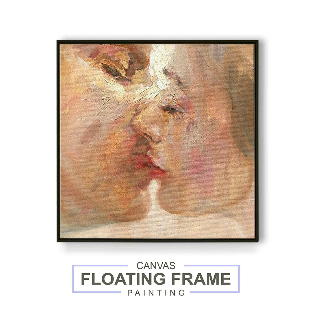 Luxury Floating Frame Love Canvas Painting Wall Art 18 inch