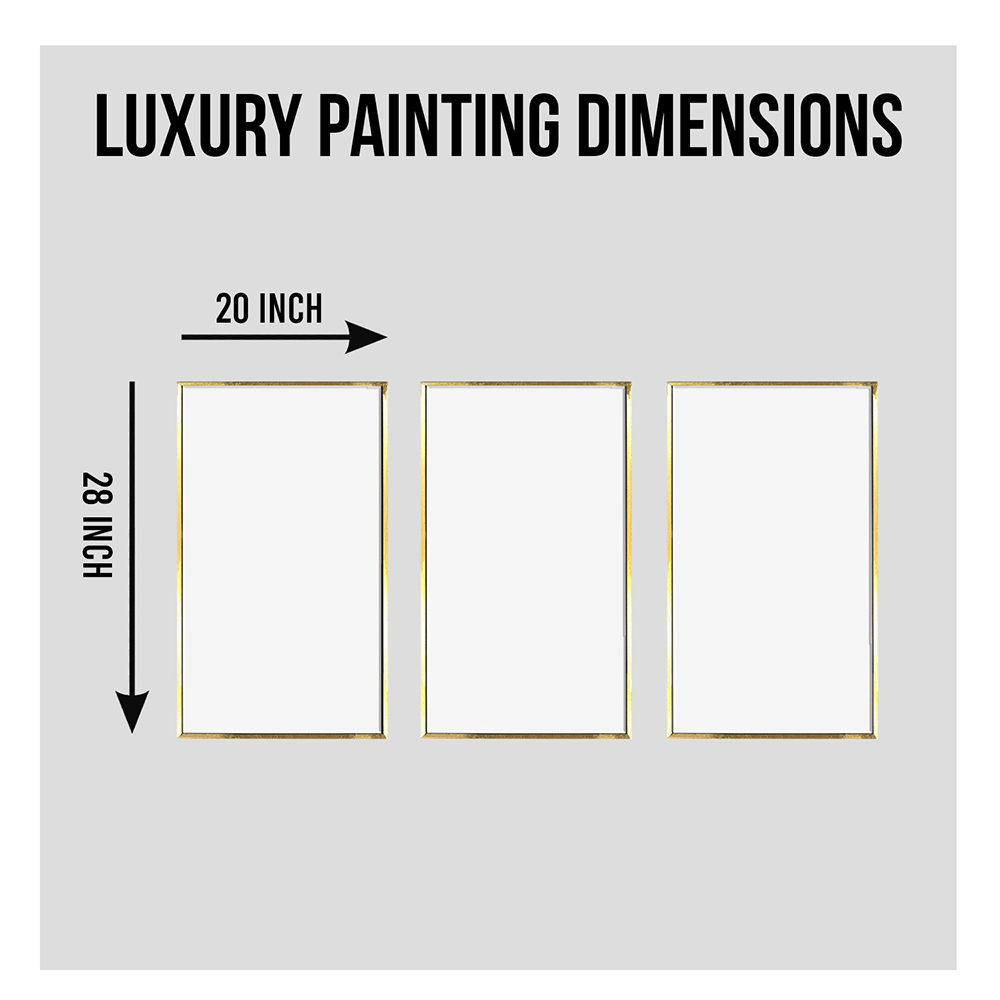 Luxury High End lady Painting (3_Panels)