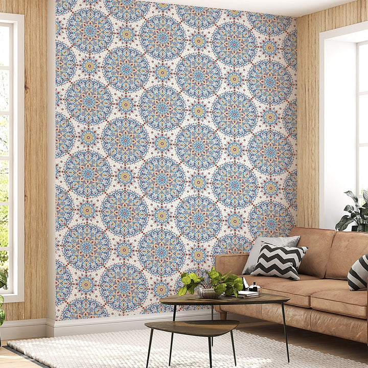 Luxury Mandala Pattern Wallpaper For Living Rooms Decoration