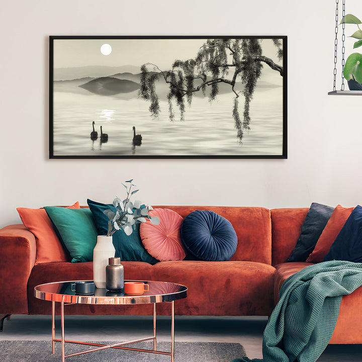 Mesmerising Landscapes Art Large Canvas Paintings. Framed Digital Reprints of Famous and Vibrant Artwork (LDWA07)