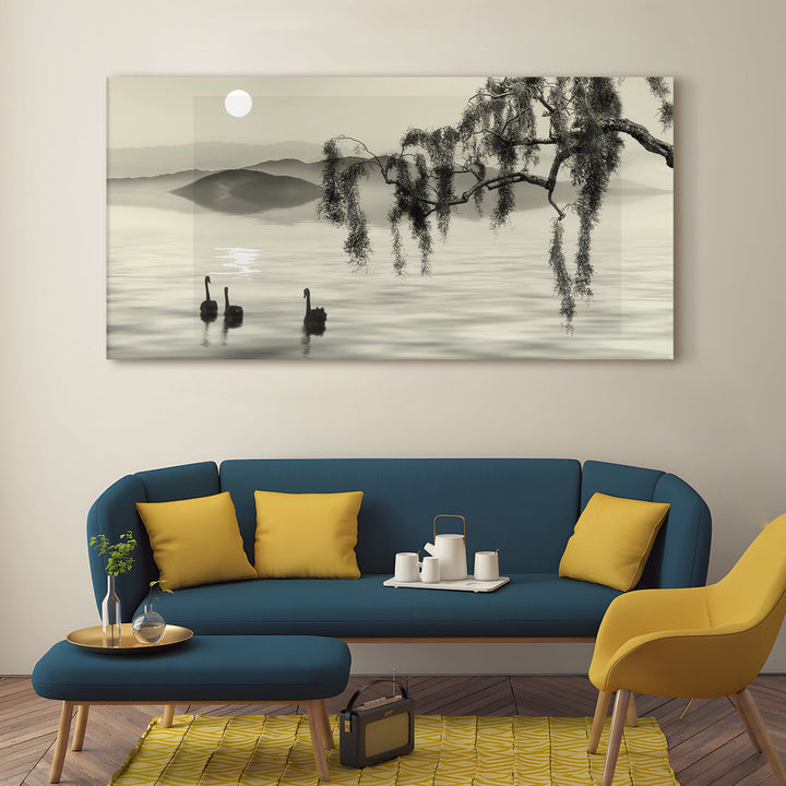 Mesmerising Landscapes Art Large Canvas Paintings. Framed Digital Reprints of Famous and Vibrant Artwork (LDWA07)