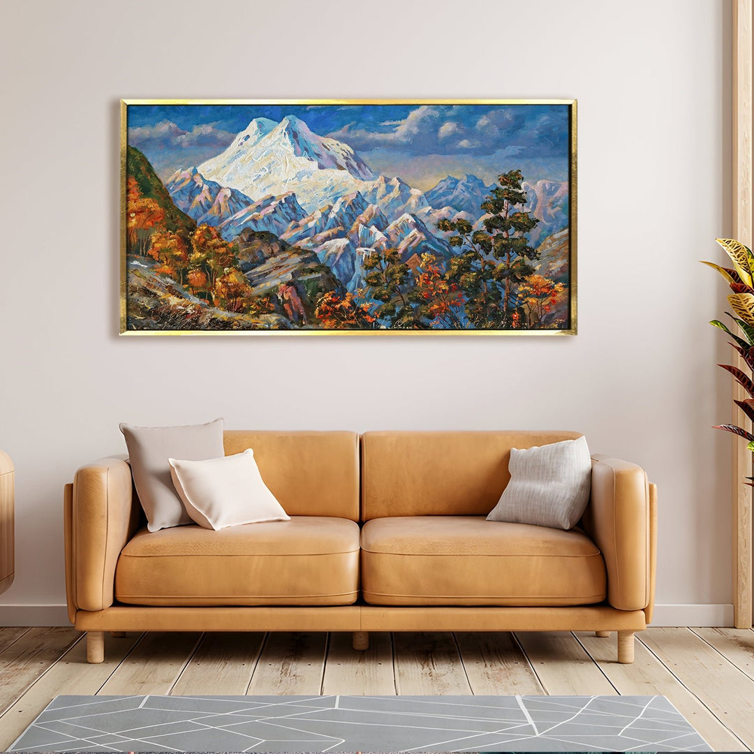 Mesmerising Landscapes Art Large Canvas Paintings. Framed Digital Reprints of Famous and Vibrant Artwork (LDWA09)