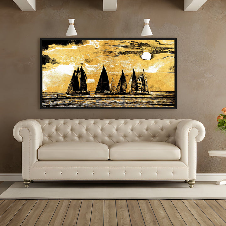 Mesmerising Landscapes Art Large Canvas Paintings. Framed Digital Reprints of Famous and Vibrant Artwork (LDWA13)