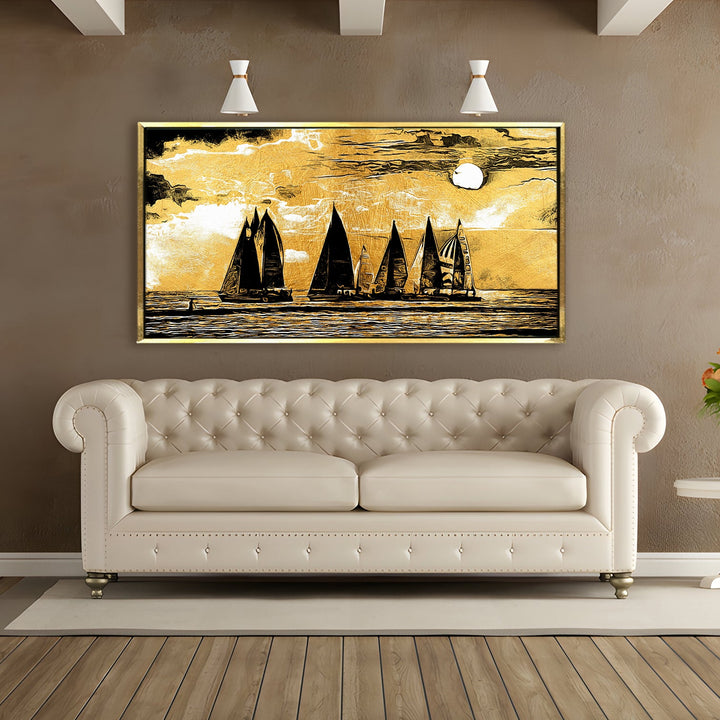 Mesmerising Landscapes Art Large Canvas Paintings. Framed Digital Reprints of Famous and Vibrant Artwork (LDWA13)