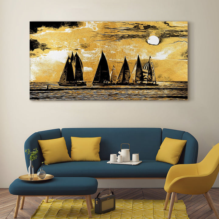 Mesmerising Landscapes Art Large Canvas Paintings. Framed Digital Reprints of Famous and Vibrant Artwork (LDWA13)