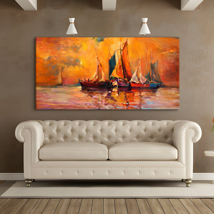 Mesmerising Landscapes Art Large Canvas Paintings. Framed Digital Reprints of Famous and Vibrant Artwork (LDWA14)