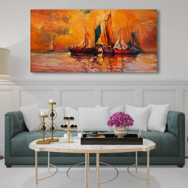 Mesmerising Landscapes Art Large Canvas Paintings. Framed Digital Reprints of Famous and Vibrant Artwork (LDWA14)