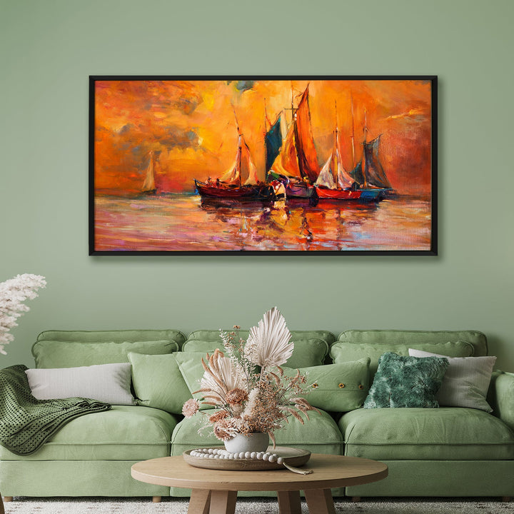 Mesmerising Landscapes Art Large Canvas Paintings. Framed Digital Reprints of Famous and Vibrant Artwork (LDWA14)