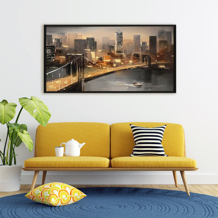 Mesmerising Landscapes Art Large Canvas Paintings. Framed Digital Reprints of Famous and Vibrant Artwork (LDWA21)