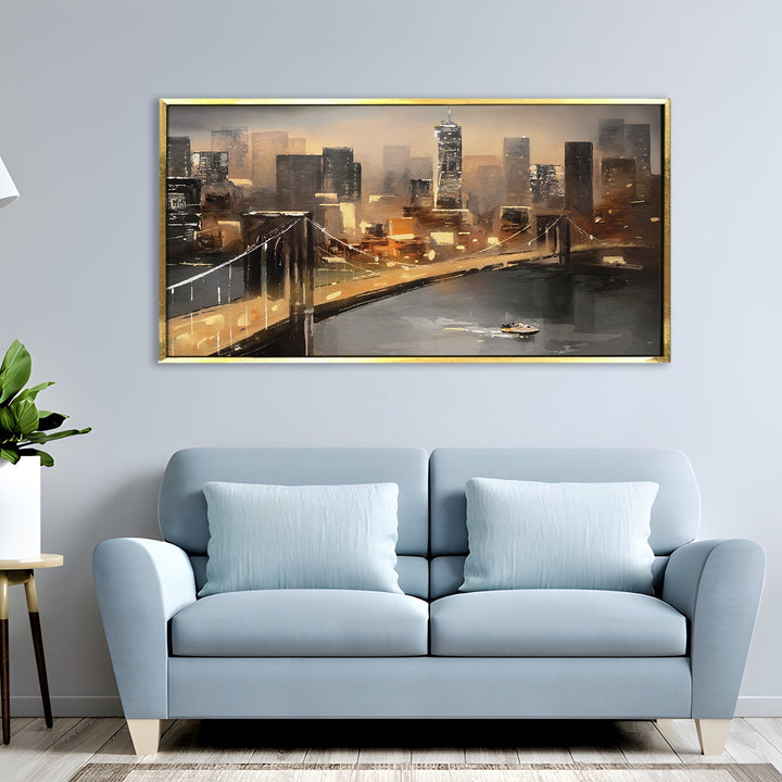 Mesmerising Landscapes Art Large Canvas Paintings. Framed Digital Reprints of Famous and Vibrant Artwork (LDWA21)