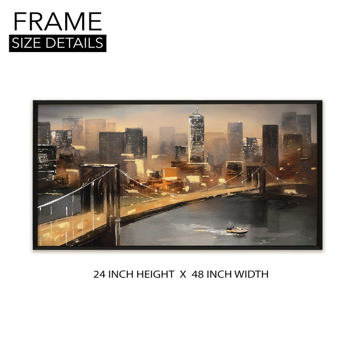 Mesmerising Landscapes Art Large Canvas Paintings. Framed Digital Reprints of Famous and Vibrant Artwork (LDWA21)