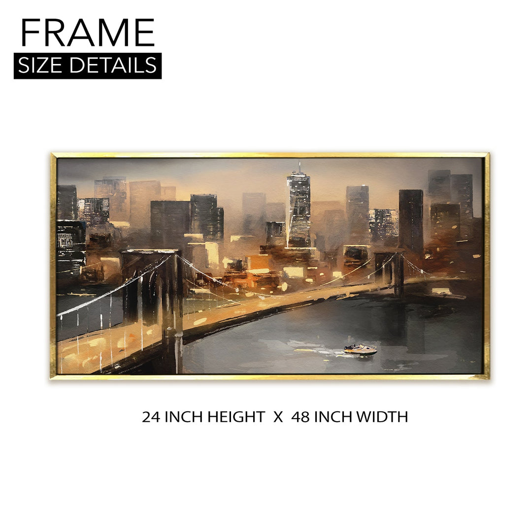 Mesmerising Landscapes Art Large Canvas Paintings. Framed Digital Reprints of Famous and Vibrant Artwork (LDWA21)