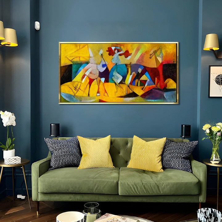 Modern Art Large Canvas Paintings. Framed Digital Reprints of Famous and Vibrant Artwork