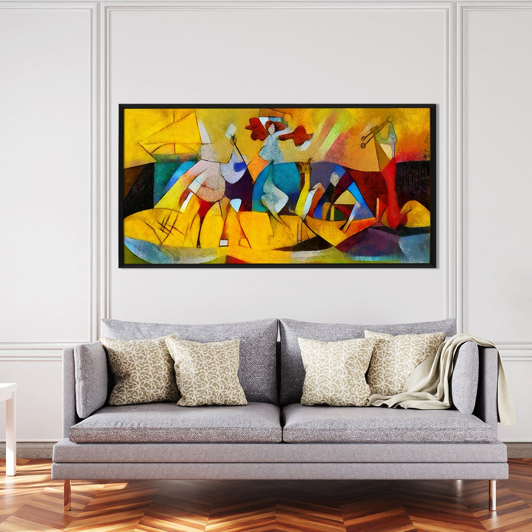 Modern Art Large Canvas Paintings. Framed Digital Reprints of Famous and Vibrant Artwork