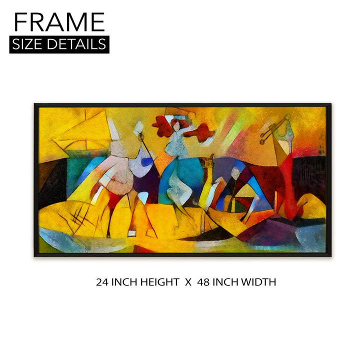 Modern Art Large Canvas Paintings. Framed Digital Reprints of Famous and Vibrant Artwork