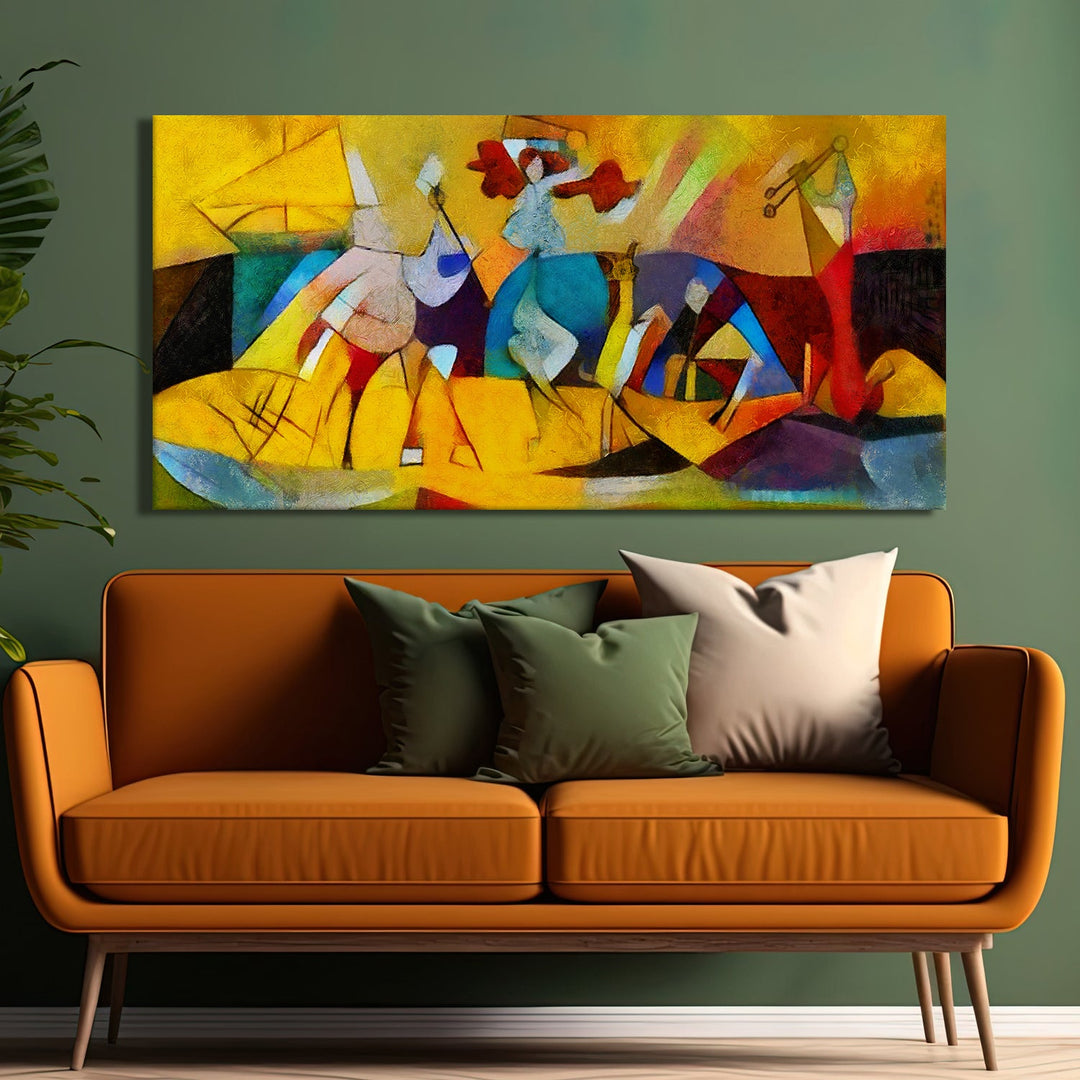 Modern Art Large Canvas Paintings. Framed Digital Reprints of Famous and Vibrant Artwork