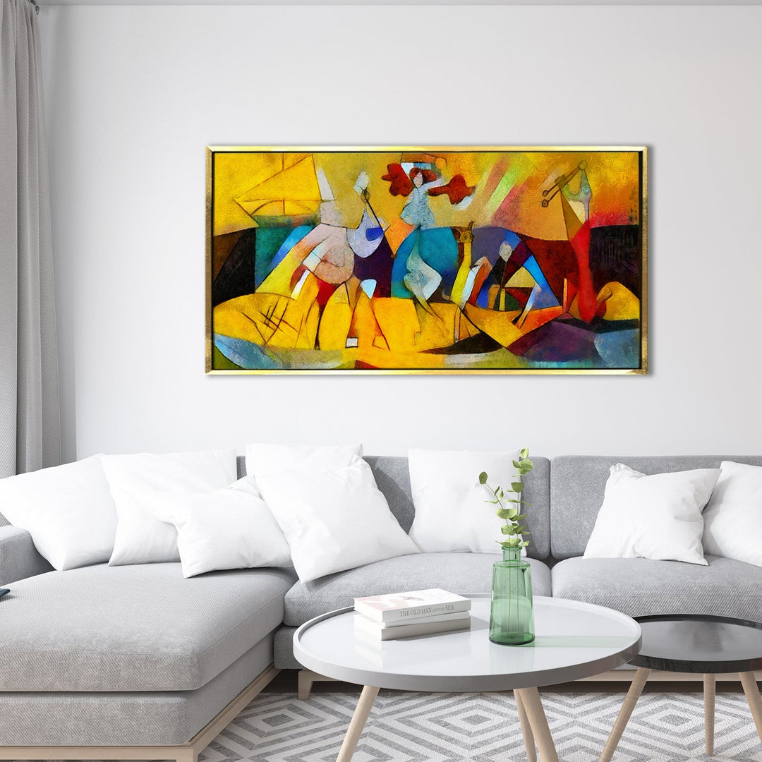 Modern Art Large Canvas Paintings. Framed Digital Reprints of Famous and Vibrant Artwork