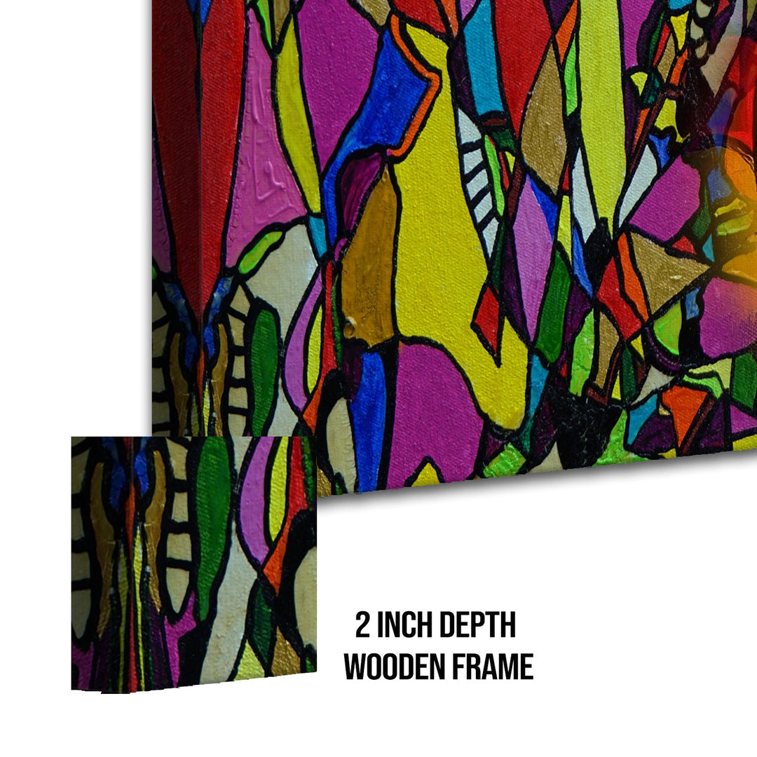 Modern Art Large Canvas Paintings. Framed Digital Reprints of Famous and Vibrant Artwork (MAWA02)