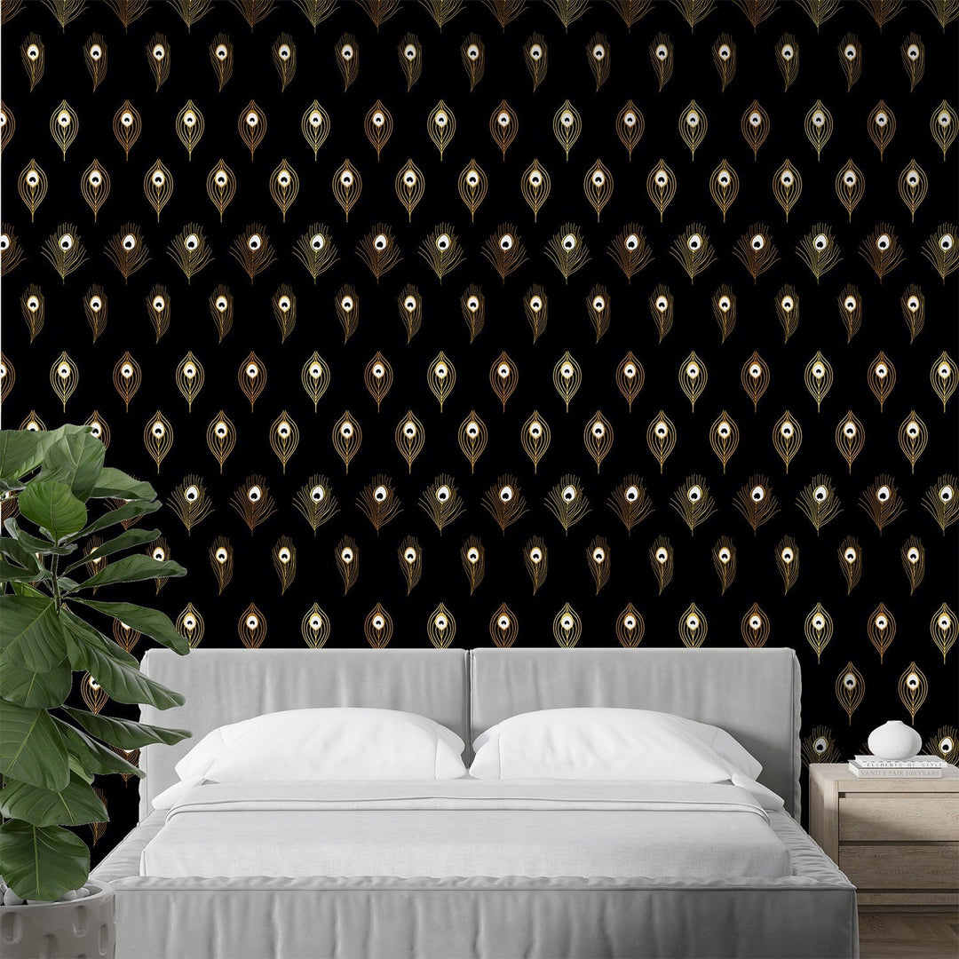 Mor Pankh Wallpaper - Add a touch of elegance to your home