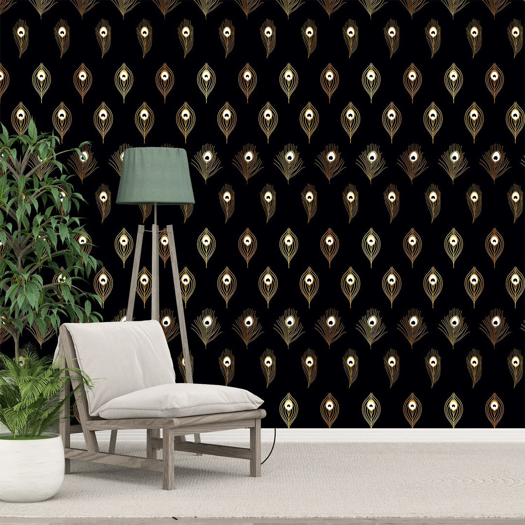 Mor Pankh Wallpaper - Add a touch of elegance to your home