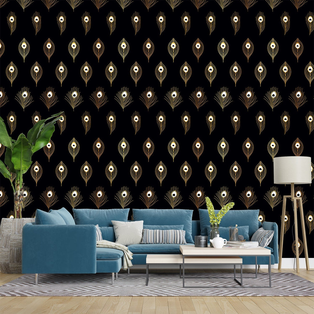 Mor Pankh Wallpaper - Add a touch of elegance to your home