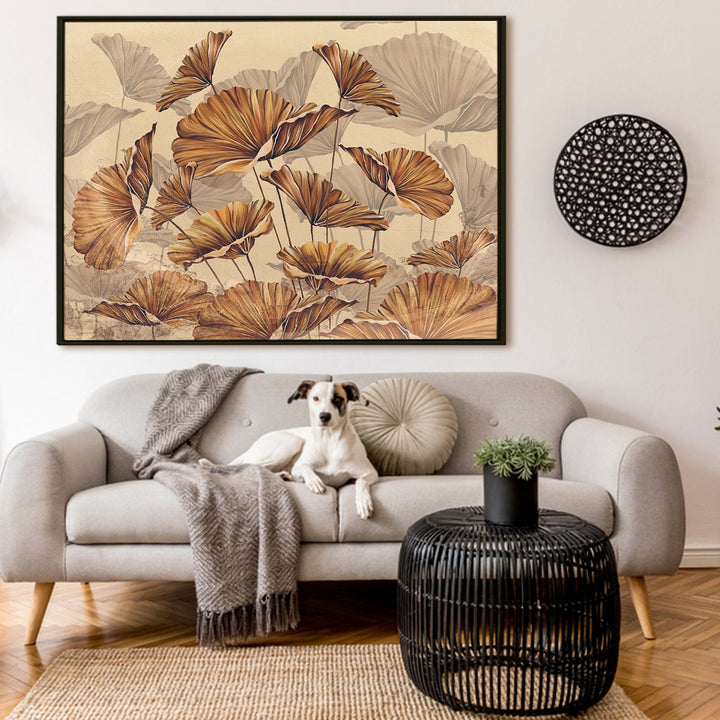 PAPER PLANE DESIGN Canvas Floral Wall Art: A Symphony of Nature's Elegance Large Size Canvas Framed Paintings For Living Room, Office, Home Decor. (FLWA08)