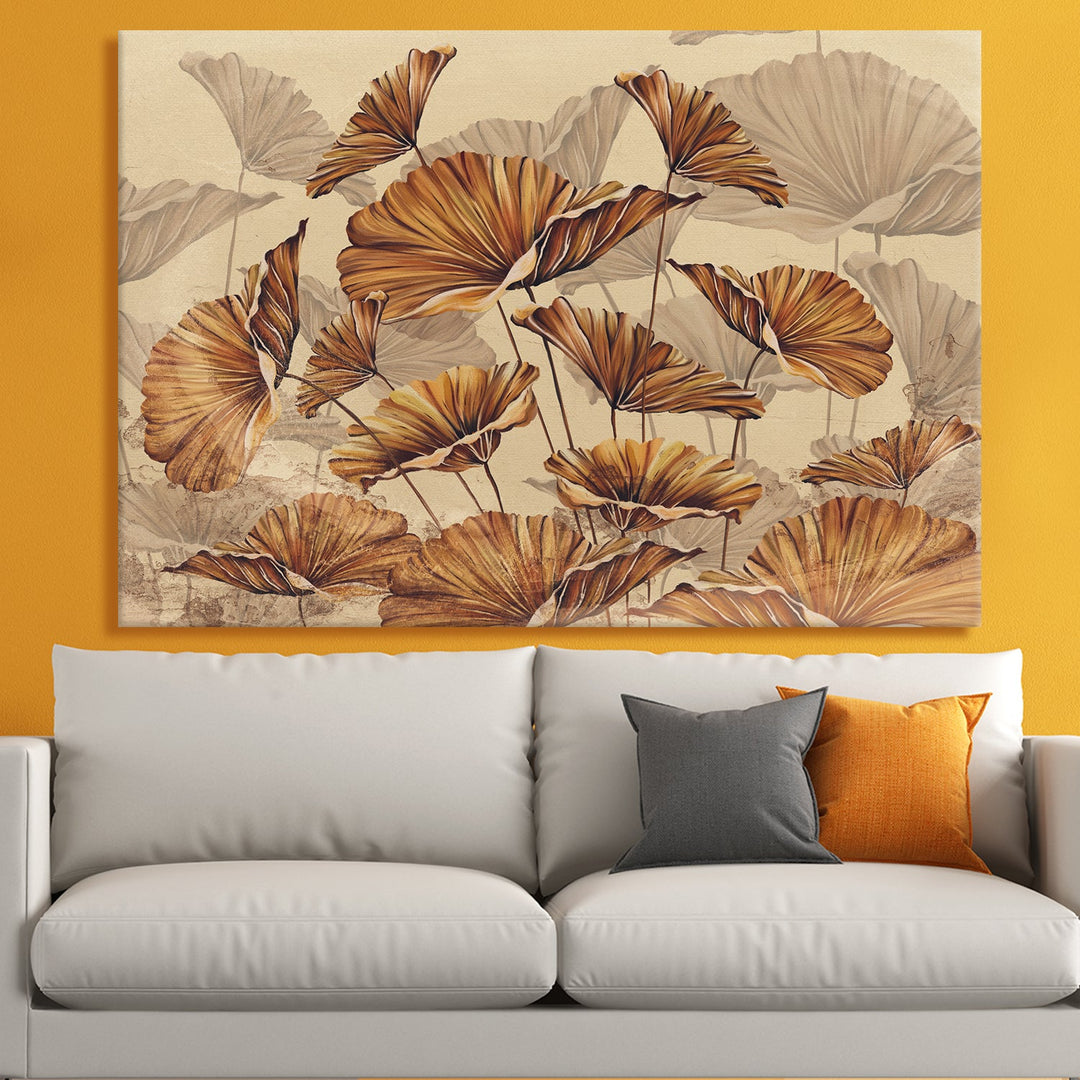 PAPER PLANE DESIGN Canvas Floral Wall Art: A Symphony of Nature's Elegance Large Size Canvas Framed Paintings For Living Room, Office, Home Decor. (FLWA08)