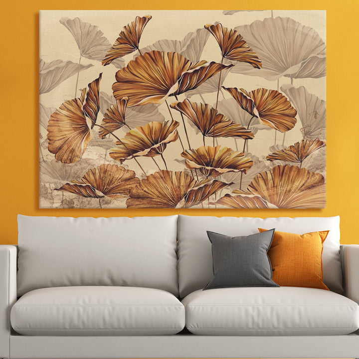 PAPER PLANE DESIGN Canvas Floral Wall Art: A Symphony of Nature's Elegance Large Size Canvas Framed Paintings For Living Room, Office, Home Decor. (FLWA08)
