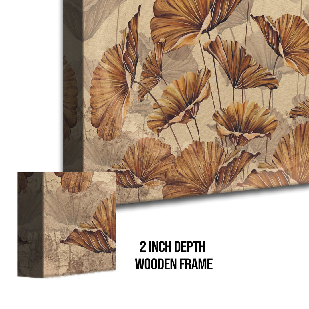 PAPER PLANE DESIGN Canvas Floral Wall Art: A Symphony of Nature's Elegance Large Size Canvas Framed Paintings For Living Room, Office, Home Decor. (FLWA08)