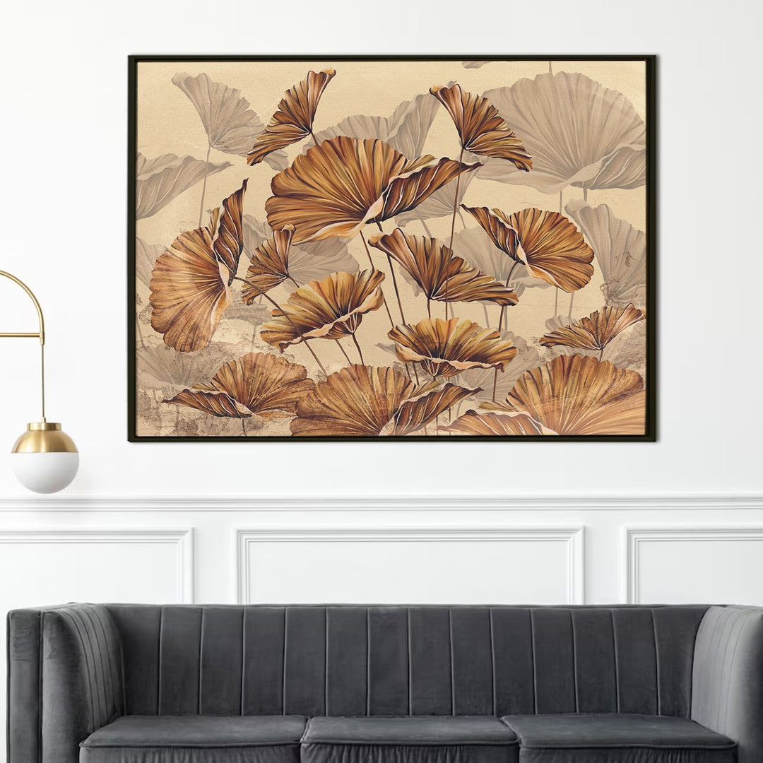 PAPER PLANE DESIGN Canvas Floral Wall Art: A Symphony of Nature's Elegance Large Size Canvas Framed Paintings For Living Room, Office, Home Decor. (FLWA08)