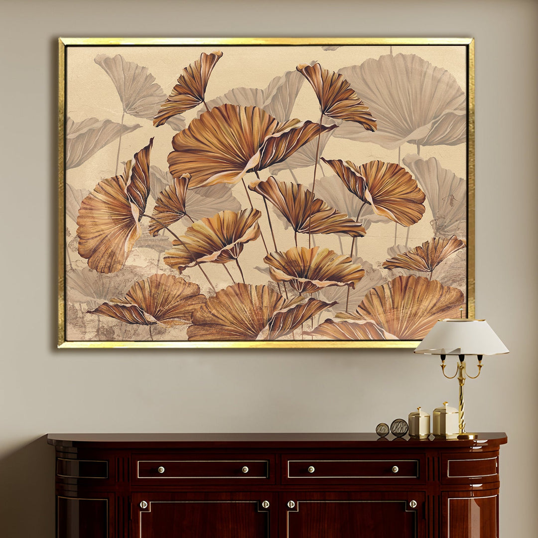 PAPER PLANE DESIGN Canvas Floral Wall Art: A Symphony of Nature's Elegance Large Size Canvas Framed Paintings For Living Room, Office, Home Decor. (FLWA08)