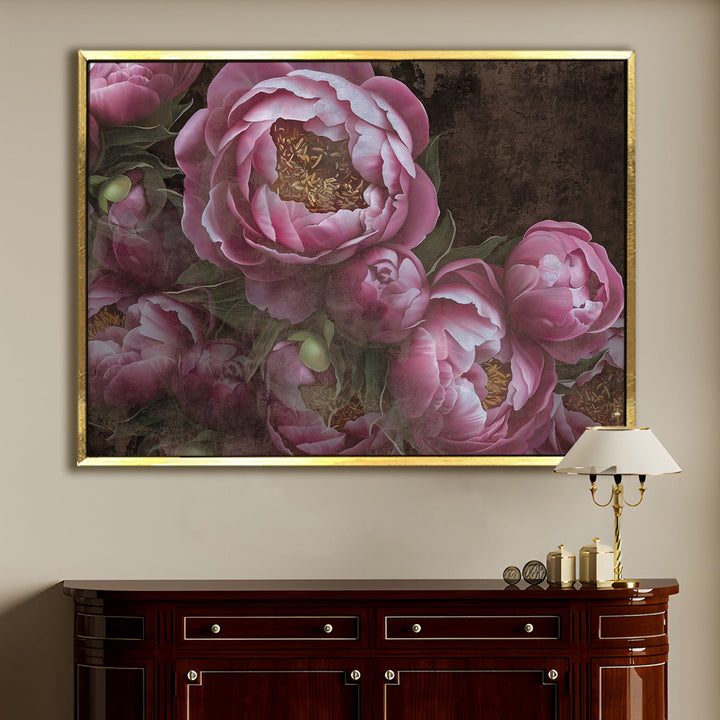 PAPER PLANE DESIGN Canvas Floral Wall Art: A Symphony of Nature's Elegance Large Size Canvas Framed Paintings For Living Room, Office, Home Decor. (FLWA10)