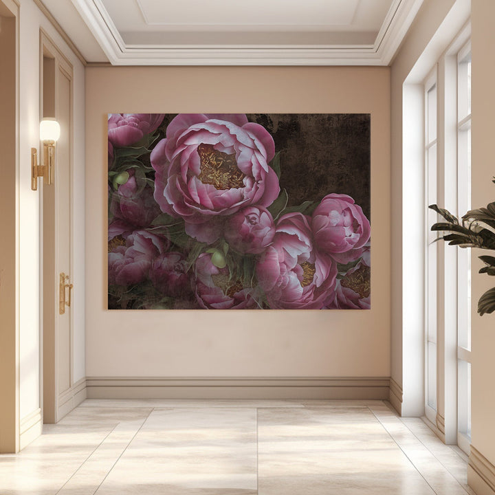 PAPER PLANE DESIGN Canvas Floral Wall Art: A Symphony of Nature's Elegance Large Size Canvas Framed Paintings For Living Room, Office, Home Decor. (FLWA10)