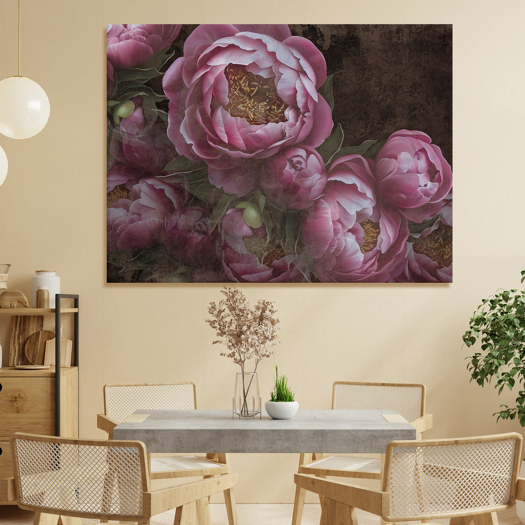 PAPER PLANE DESIGN Canvas Floral Wall Art: A Symphony of Nature's Elegance Large Size Canvas Framed Paintings For Living Room, Office, Home Decor. (FLWA10)