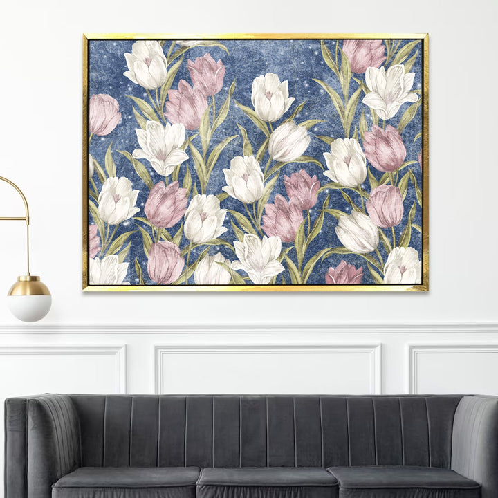 PAPER PLANE DESIGN Canvas Floral Wall Art: A Symphony of Nature's Elegance Large Size Canvas Framed Paintings For Living Room, Office, Home Decor. (FLWA11)