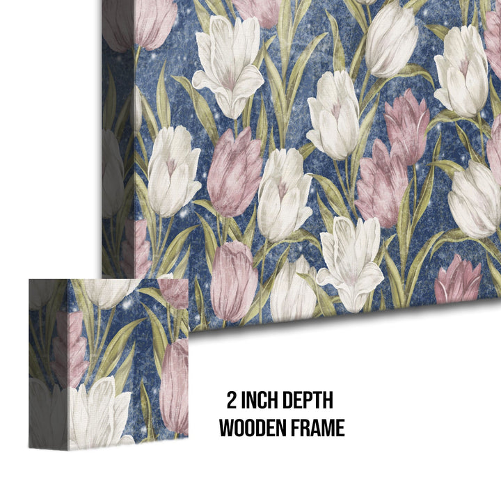 PAPER PLANE DESIGN Canvas Floral Wall Art: A Symphony of Nature's Elegance Large Size Canvas Framed Paintings For Living Room, Office, Home Decor. (FLWA11)