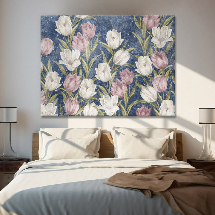 PAPER PLANE DESIGN Canvas Floral Wall Art: A Symphony of Nature's Elegance Large Size Canvas Framed Paintings For Living Room, Office, Home Decor. (FLWA11)