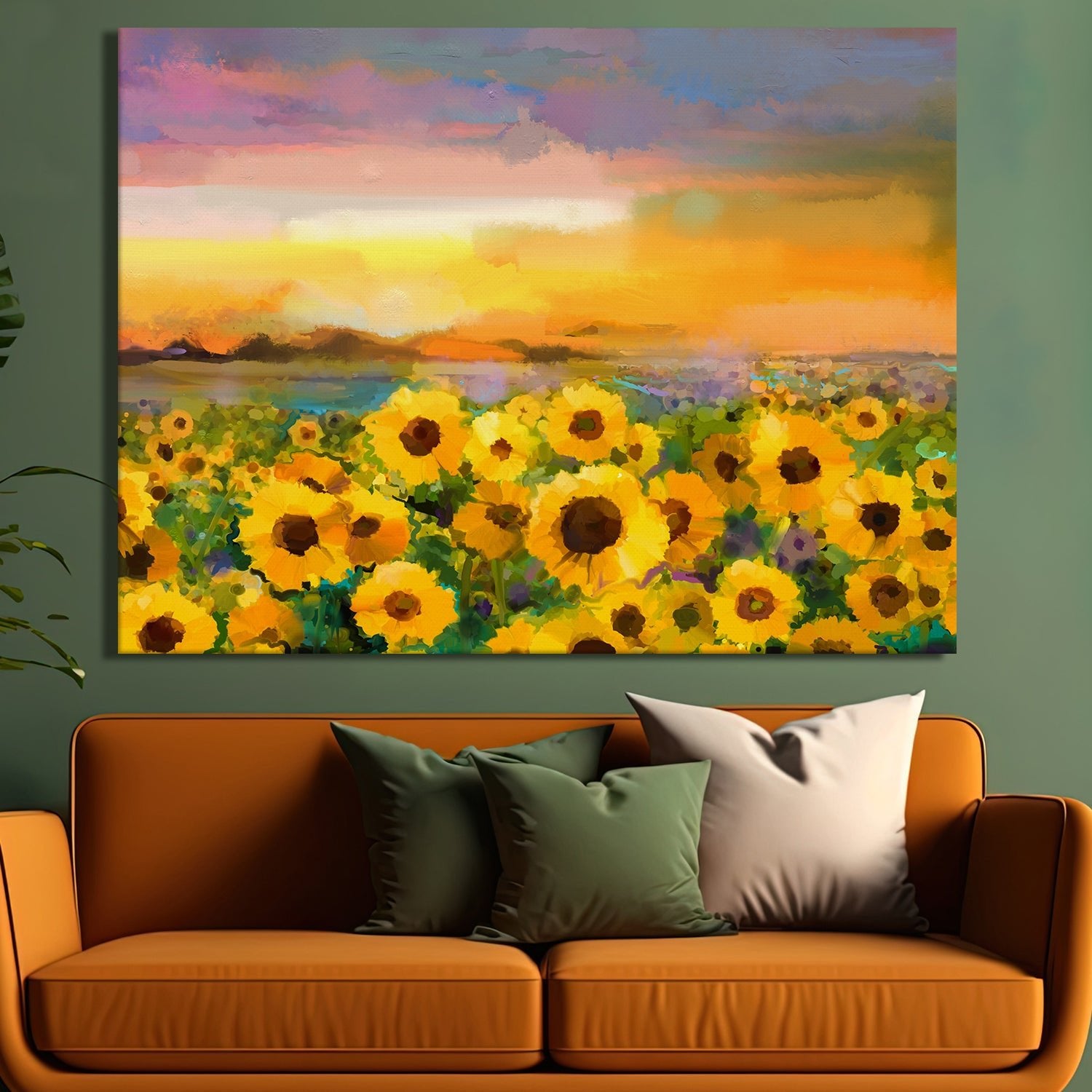 PAPER PLANE DESIGN Canvas Floral Wall Art: A Symphony of Nature's Elegance Large Size Canvas Framed Paintings For Living Room, Office, Home Decor. (FLWA16)