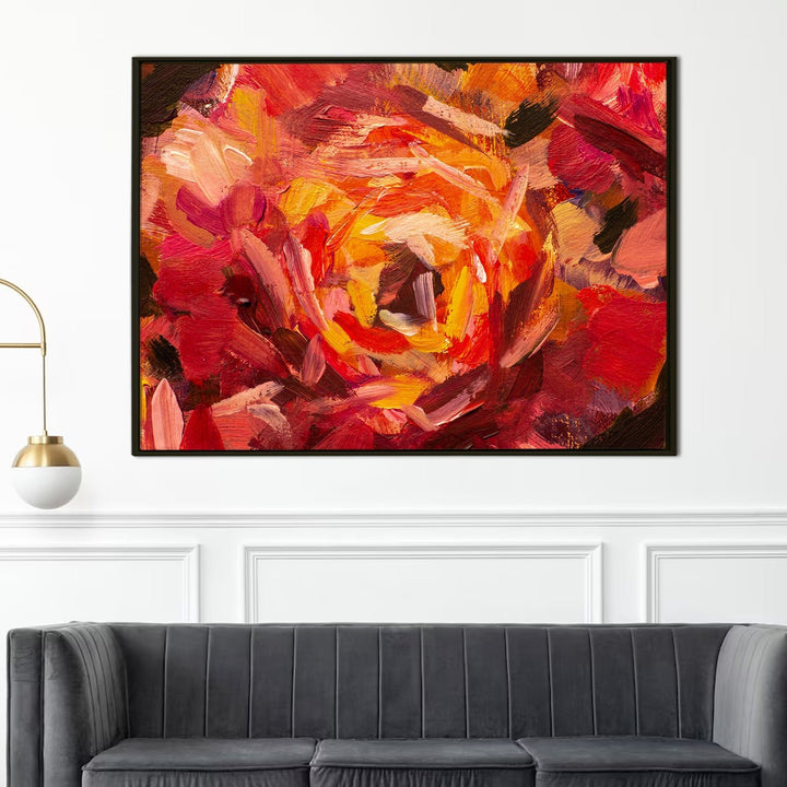PAPER PLANE DESIGN Canvas Floral Wall Art: A Symphony of Nature's Elegance Large Size Canvas Framed Paintings For Living Room, Office, Home Decor. (FLWA18)