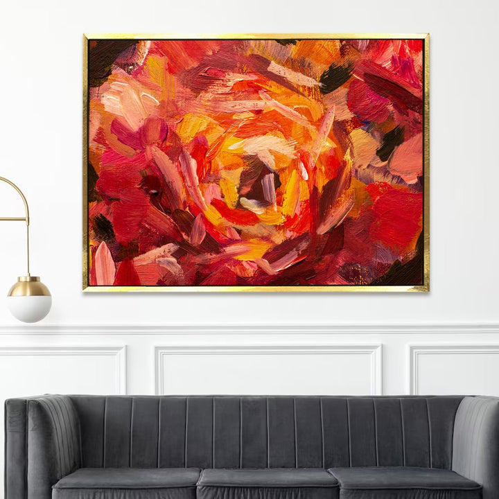 PAPER PLANE DESIGN Canvas Floral Wall Art: A Symphony of Nature's Elegance Large Size Canvas Framed Paintings For Living Room, Office, Home Decor. (FLWA18)