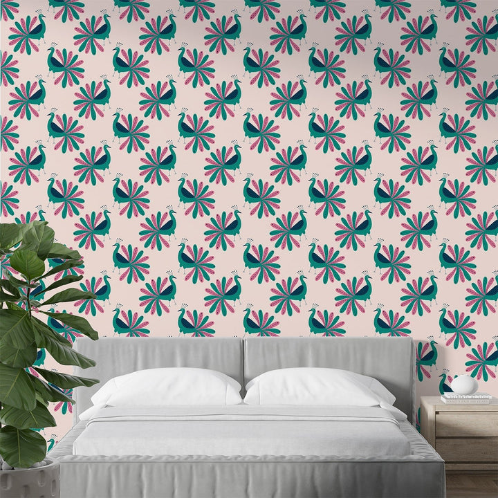 Peacock Feather Wallpaper - Add a touch of elegance to your home