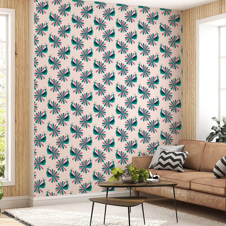 Peacock Feather Wallpaper - Add a touch of elegance to your home