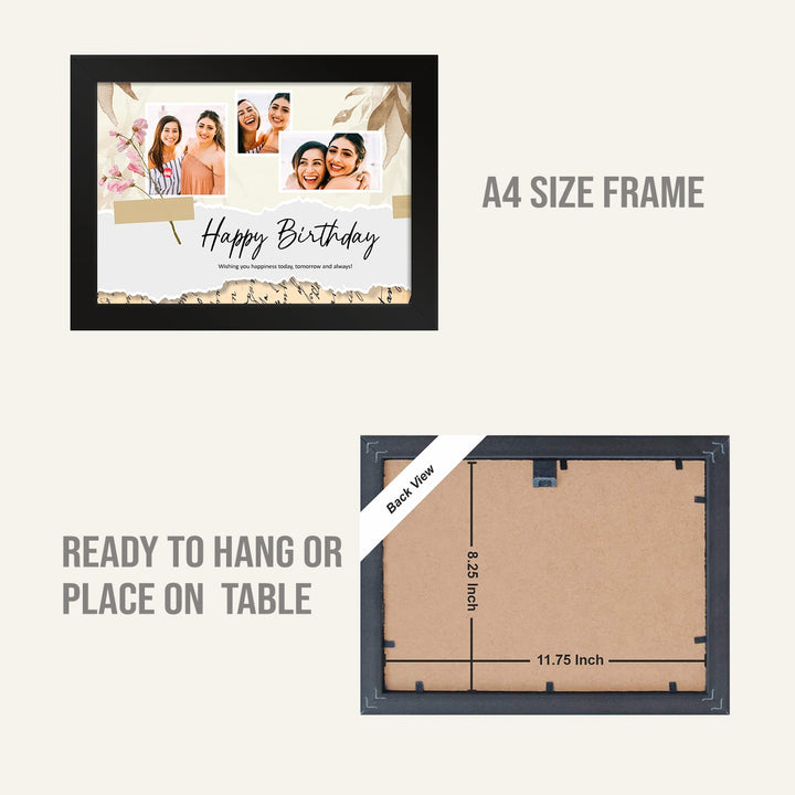 Personalized Photo Collage Frames for Wall Decor as Birthday Gifts.