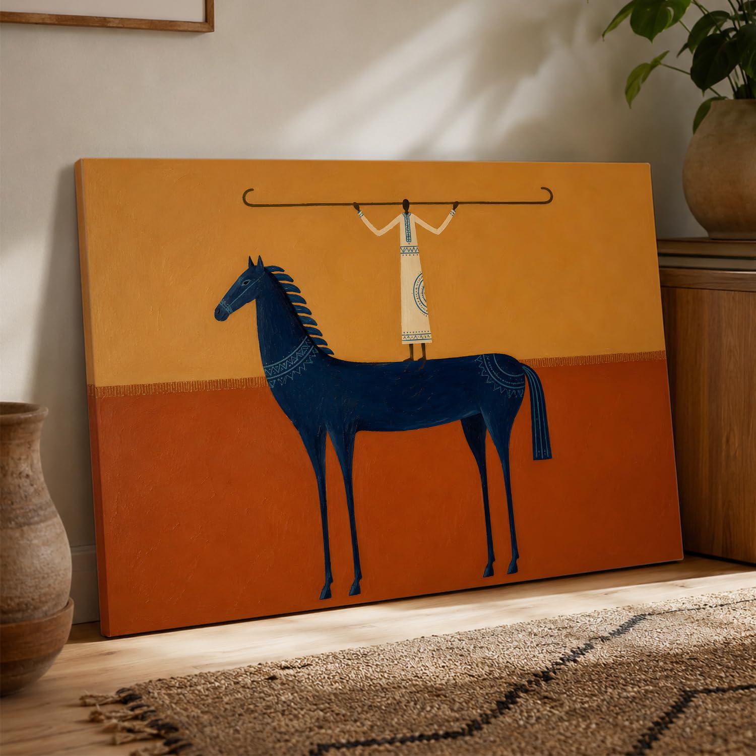 Silent Geometry in Gallery Wrapped Canvas