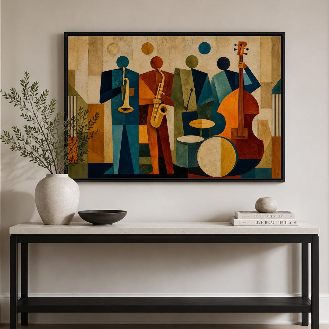 Indigo Balance in Black Floater Frame